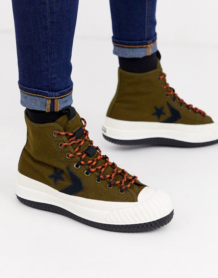 leather converse boots mens