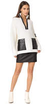 Thumbnail for your product : Courreges Zip Neck Sweater