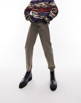 Thumbnail for your product : Topman relaxed jeans in dark tinted gray