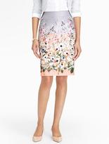Thumbnail for your product : Talbots Hummingbirds & Flowers Pencil Skirt