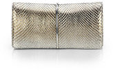 Thumbnail for your product : Nina Ricci Arc Metallic Python Clutch