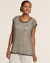 Thumbnail for your product : Chico's Travelers Collection Metallic Pullover
