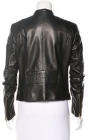 Thumbnail for your product : HUGO BOSS Leather Zip-Up Jacket
