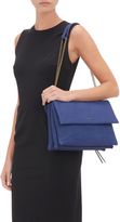 Thumbnail for your product : Lanvin Python-Stamped Sugar Shoulder Bag-Blue