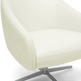 Thumbnail for your product : Baxton Studio 'Balmorale' Ivory Leather Modern Swivel Chair