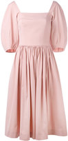 Blumarine - robe à col carré - women - Soie/coton/Polyamide/Spandex/Elasthanne - 42