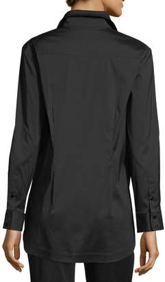 Misook Plus Size Long-Sleeve Button-Front Shirt