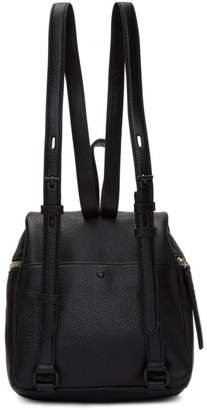 Kara Black Leather Small Backpack