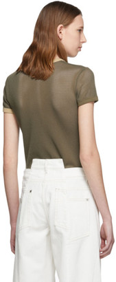 Helmut Lang Green Cotton Mesh Baby T-Shirt