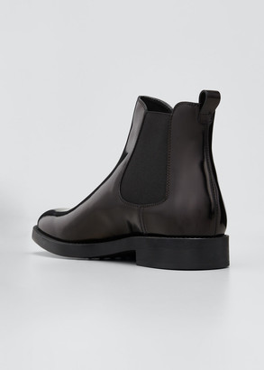 Tod's Gored Leather Chelsea Ankle Booties