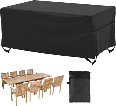 Arlmont & Co. Patio Furniture Cover Outdoor, Waterproof Rectangular Patio Table Chair Sofa Set Cover, 95”Lx64”Wx39”H, All Weather Oxford Tear-Resistant Material Wit