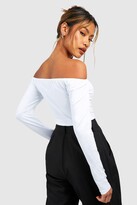 Thumbnail for your product : boohoo Off The Shoulder Basic Bodysuit