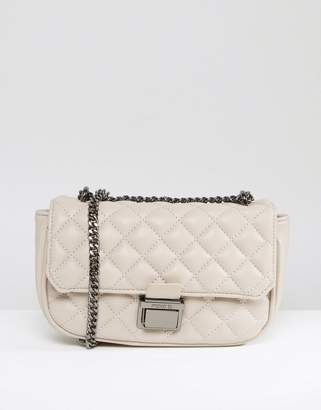 Marc B Quilted Shoulder Bag in Gray