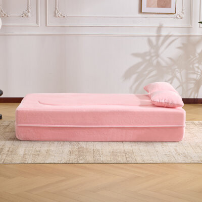 Ebern Designs Convertible Sofa Bed Faux Fur Modern Living Spaces