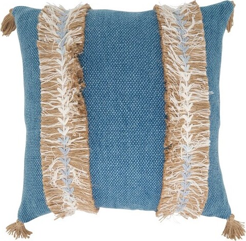 Saro Lifestyle SaroLifestyleChicEmbroideredStripeDownFilledPillow18\