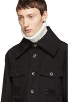 Thumbnail for your product : D.gnak By Kang.d Black Pinned Pocket Shirt Jacket