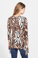 Thumbnail for your product : Chaus Animal Swirl Print Scoop Neck Top