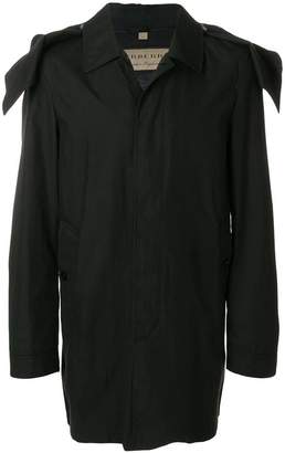 Burberry hooded trench coat