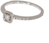 Thumbnail for your product : Breuning 14K White Gold Diamond Pave Square Halo Diamond Ring - 0.22 ctw