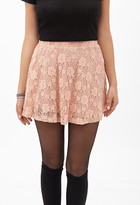 Thumbnail for your product : Forever 21 Floral Lace Skater Skirt