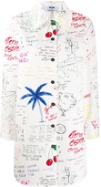 Thumbnail for your product : MSGM Graffiti Print Shirt Dress
