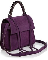 Thumbnail for your product : Elena Ghisellini Angel Small Suede Satchel