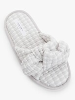 Thumbnail for your product : John Lewis & Partners Gingham Slider Slippers, Grey Check