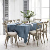 Thumbnail for your product : The Linen Works Parisian Blue Linen Tablecloth With Mitered Hem