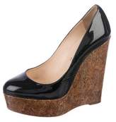 Thumbnail for your product : Christian Louboutin Patent Leather Platform Wedges