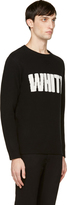 Thumbnail for your product : White Mountaineering Black Wool 'White' Sweater