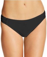 Thumbnail for your product : California Waves Ruched Side-Tab Bikini Bottoms