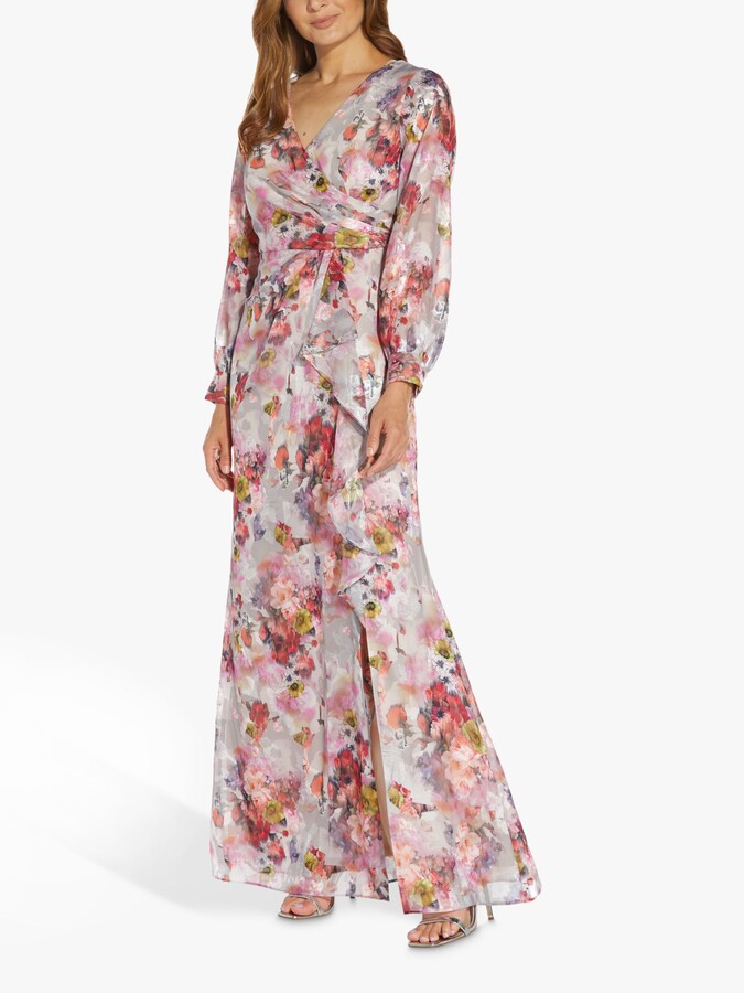 full sleeve floral dress