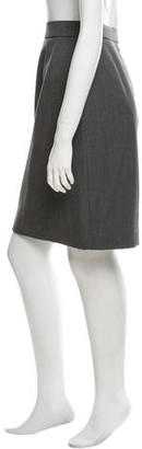 Chanel Wool Midi Pencil Skirt