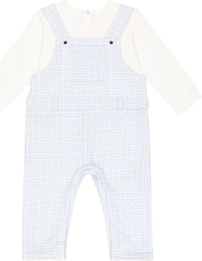 Givenchy Kids Baby 4G overalls and T-shirt