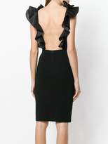 Thumbnail for your product : DSQUARED2 ruffle neck bodycon dress