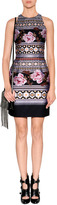 Thumbnail for your product : Matthew Williamson Wool-Cotton Blend Brocade Dress in Navy