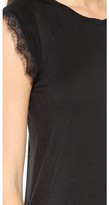 Thumbnail for your product : Myne Pierce Crew Neck Tee with Lace