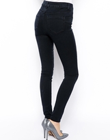 Thumbnail for your product : ASOS Ridley High Waist Ultra Skinny Jeans in Washed Black