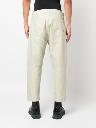 Stone Island Shadow Project Zip-Detail Straight-Leg Trousers