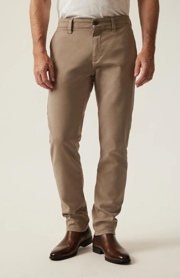 34 Heritage Verona Slim Leg Chino Pants In Vintage Khaki High Flyer