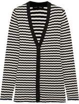 Thumbnail for your product : Proenza Schouler Striped Ribbed Silk And Cashmere-Blend Cardigan
