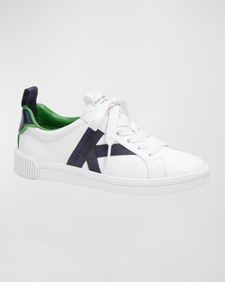 Kate Spade Signature Leather Colorblock Low-Top Sneakers