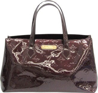 Sunset boulevard patent leather handbag Louis Vuitton Burgundy in