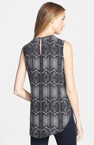 Thumbnail for your product : Vince Camuto Pleat Front Snakeskin Print Blouse (Regular & Petite)