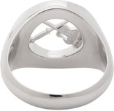Thumbnail for your product : A.P.C. Silver Benoit Signet Ring