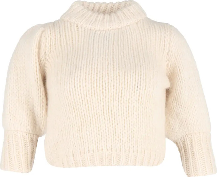 Ganni Julliard cropped turtleneck sweater