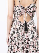 Thumbnail for your product : We Are Kindred Bridget rose-print cut-out dress