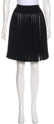 Alaia Pleated Knee-Length Skirt