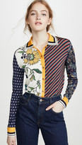 Thumbnail for your product : Tory Burch Collared Button Down Sweater