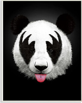 Sequim Panda Rock Star with Tongue Out Kids Wall Décor